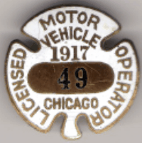 1917 Operator Licensed Motor Vehicle