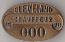 Cleveland Ohio 1928 Sample Chauffeur