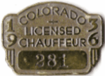 1936 Licensed Chauffeur