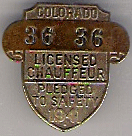 1941 Licensed Chauffeur