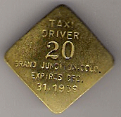 1939 Taxi Driver Grand Junction