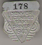 1940 Licensed Taxi Driver Denver