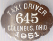 Columbus Ohio 1951 Taxi Driver