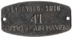 Fair Haven Boro of Connecticut Licensed 1916