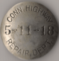 Connecticut Highway Repair Dept Badge 6