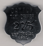Dayton Ohio 1951 Taxi-Driver