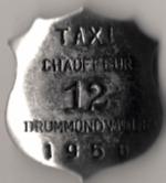 1958 Drummondville Taxi Chauffeur