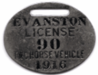 1916 Two Horse Vehicle License
