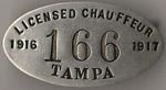 1916/17 Licensed Chauffeur Tampa
