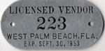 1952/53 Licensed Vendor West Palm Beach