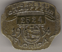 1934 Licensed Chauffeur