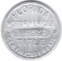 Florida Title Plate Disc