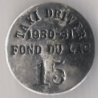 1930/31 Fond du Lac Wisconsin Taxi Driver