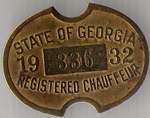 1932 Registered Chauffeur