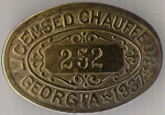 1937 Licensed Chauffeur