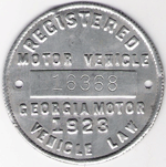 1923 Registered Motor Vehicle