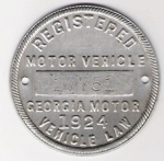 1924 Registered Motor Vehicle