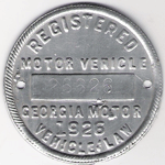 1926 Registered Motor Vehicle