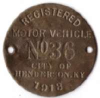 1918 Henderson Registered Motor Vehicle