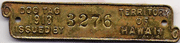 1913 Dog Tag