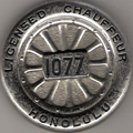 Honolulu B 1936-37 Licensed Chauffeur