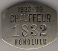 Honolulu 1938-39 Chauffeur