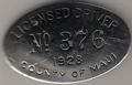 Maui 1928 Licensed Driver