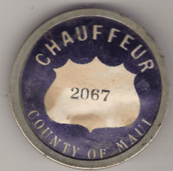 Maui 1949 Chauffeur