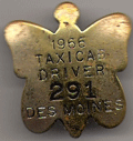 1966 Taxicab Driver Des Moines Iowa