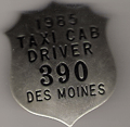 1985 Taxi Cab Driver Des Moines Iowa