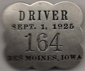 1924/25 Driver Des Moines Iowa