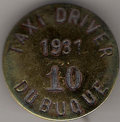 1931 Taxi Driver Dubuque Iowa