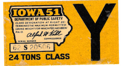 1951 Iowa 24 Tons Class Y