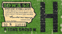 1952 Iowa 9 Tons H
