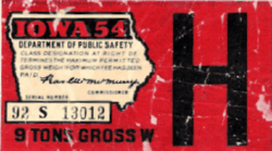 1954 Iowa 9 Tons H