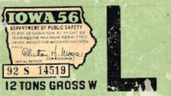 1956 Iowa 12 Tons L