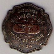 1924 Licensed Chauffeur