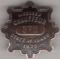1925 Licensed Chauffeur