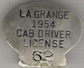1954 Cab Driver License
