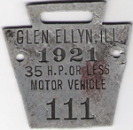 1921 Motor Vehicle 35 HP or Less