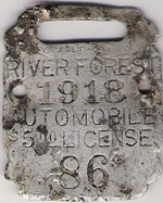 1918 Automobile License