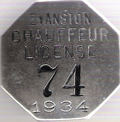 1934 Chauffeur License
