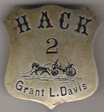 1880s Hack Grant L. Davis