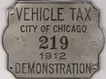 1912 Demonstration Vehicle Tax