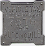 1919 Automobile Truck Vehicle Tax