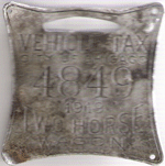 1919 Two Horse Wagon Vehicle Tax
