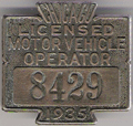 1935 Operator Licensed Motor Vehicle