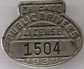 1939 Public Driver's License