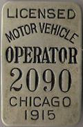 1915 Operator Licensed Motor Vehicle