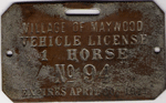 1910/11 1 Horse Vehicle License